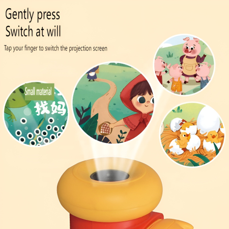 Proiector de povesti pentru copii cu 8 discuri si 64 de imagini – Joc educativ si relaxant pentru seara [1]