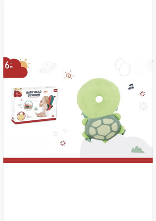 Protector cap bebeluși tip rucsac pernă – Pernuță anti-cădere model broscuță | Siguranță pentru primii pași 6+ luni [1]