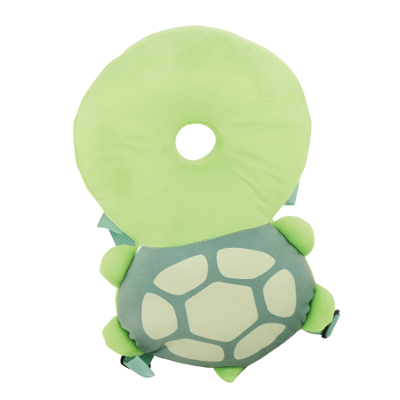 Noutati - Protector cap bebeluși tip rucsac pernă – Pernuță anti-cădere model broscuță | Siguranță pentru primii pași 6+ luni