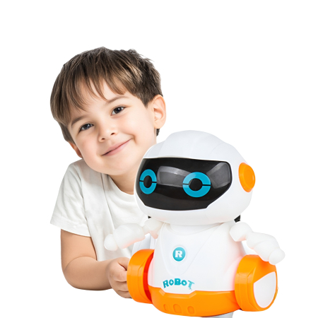 Robot Inteligent cu Control prin Brățară – Funcție de Programare, Lumină și Sunete, Jucărie Interactivă Educativă pentru Copii 3+ Ani [4]