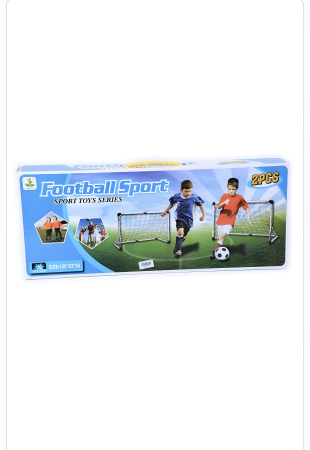 Masinute si piste - Set 2 Porți de Fotbal pentru Copii – Football Sport, 120×63×56 cm, Joc Exterior & Interior, Antrenament și Joacă