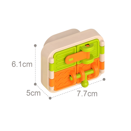 Set Busy Board Modular 10 piese – Jucărie Montessori 18+ luni cu Activități Senzoriale și Mașinuță [1]