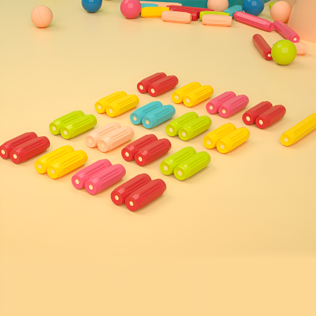 Set construcție magnetic copii 64 piese – Joc educativ STEM cu forme geometrice, 3 ani+ [2]