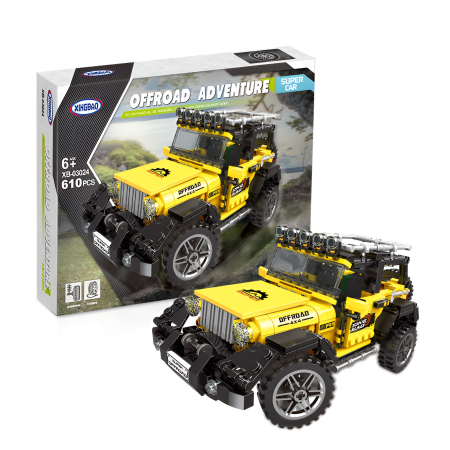 Lego si constructii - Set Construcție Offroad 4x4 Adventure – Mașină Terrain Truck, 610 Piese, Model Robust pentru Exploratori, 6+