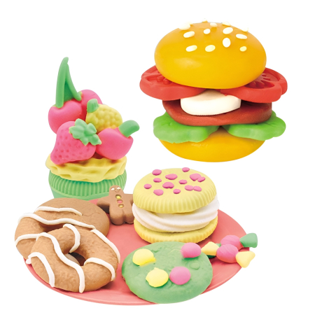 Set Creativ Din Plastilină „Gourmet Platter” – Atelier Culinar Colorat cu Matrițe & Accesorii, 3+ ani [4]