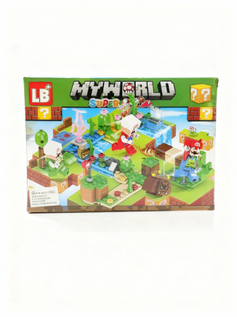 Set de constructie My World Super, tip blocuri compatibile, peisaj tematic interactiv, pentru copii 6+, modele multiple, 80-84 piese [5]