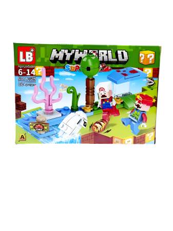Set de constructie My World Super, tip blocuri compatibile, peisaj tematic interactiv, pentru copii 6+, modele multiple, 80-84 piese [2]
