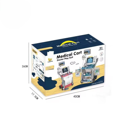 Set de joaca „Carucior Medical / Medical Cart” – Troler joc de rol doctor cu accesorii, lumini & sunete [4]