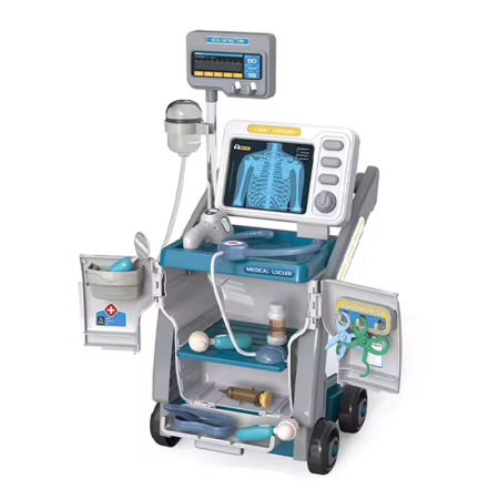 Set de joaca „Carucior Medical / Medical Cart” – Troler joc de rol doctor cu accesorii, lumini & sunete [2]