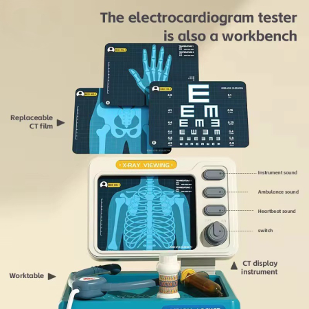 Set de joaca „Carucior Medical / Medical Cart” – Troler joc de rol doctor cu accesorii, lumini & sunete [3]