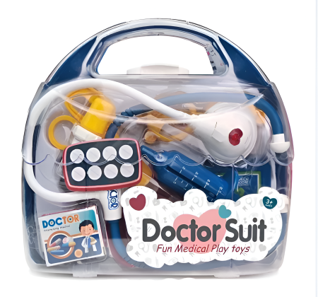 Educative si montessori - Set doctor pentru copii cu accesorii medicale – Joc de rol educativ, trusă medicală portabilă, 3+ ani