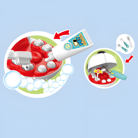 Pet Dentist – Set Dentist pentru Cățeluș, 17 Piese, Joc de Rol, Accesorii Veterinar, 3+ [3]