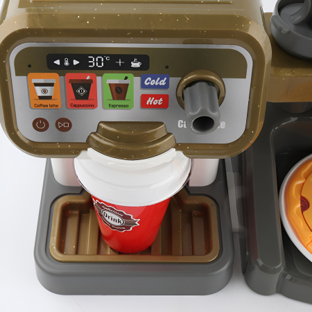 Set Jucărie Pizza Shop 3 în 1 – Cuptor Pizza, Espressor, Pos POS, Accesorii Bucătărie, Sunete & Role-play pentru Copii [3]