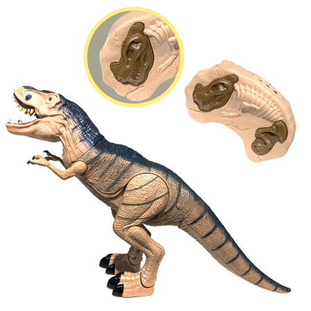 T-Rex Interactiv cu Telecomandă Infraroșu – Lumini, Sunete, Mers Realist & Funcție Spray – Dinosaur Planet [1]