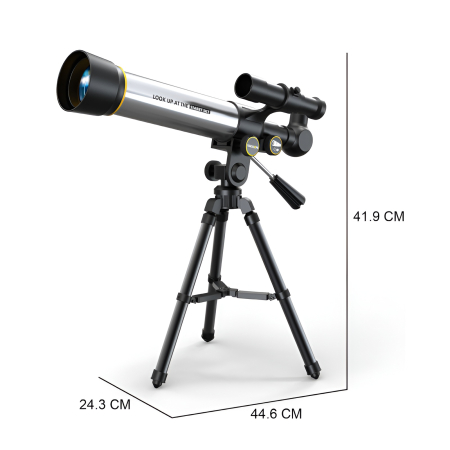 Telescop Astronomic pentru Copii și Începători – Cu Trepied din Aluminiu, Oculare Interșchimbabile și Suport Telefon, 42 cm [3]