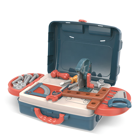 Trusă de scule pentru copii 3 în 1 – Banc de lucru portabil tip valiză cu unelte, 3 ani+ [2]