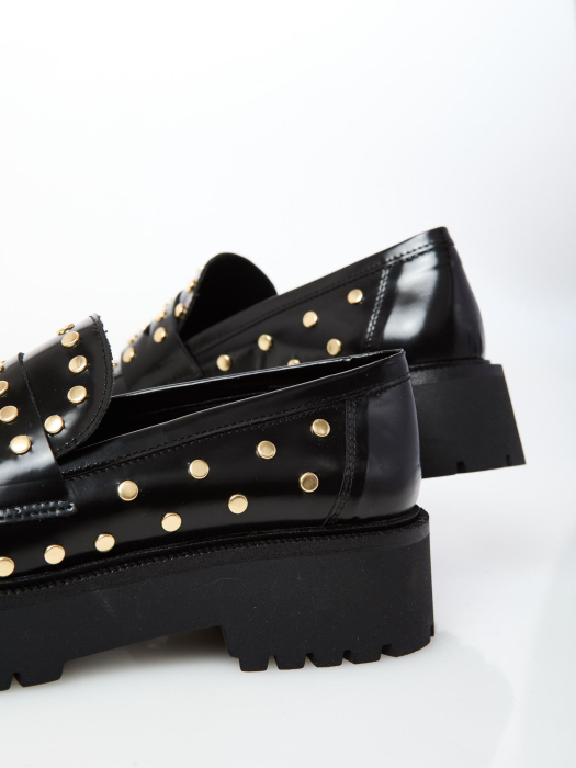 Mocasini GOLDEN NEGRI din piele [4]