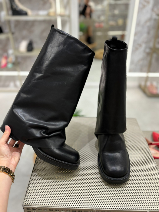 Cizme TEXAS NEGRE din piele [1]