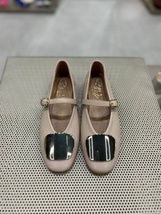 Balerini BROWNIE NUDE cu catarama [2]