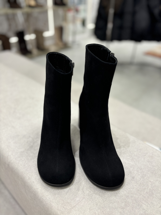 Botine din piele cu toc gros [3]