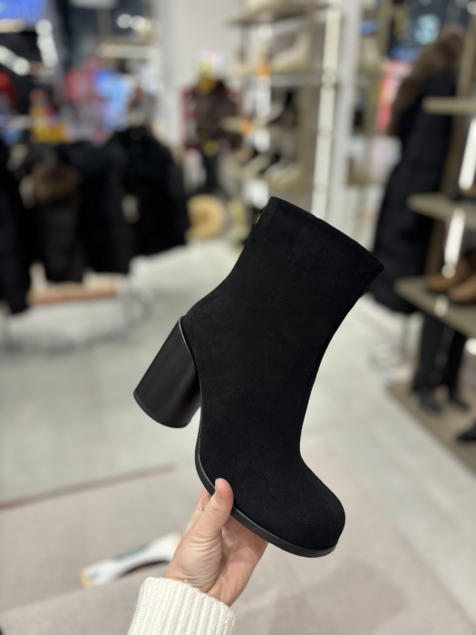 Botine din piele cu toc gros [2]