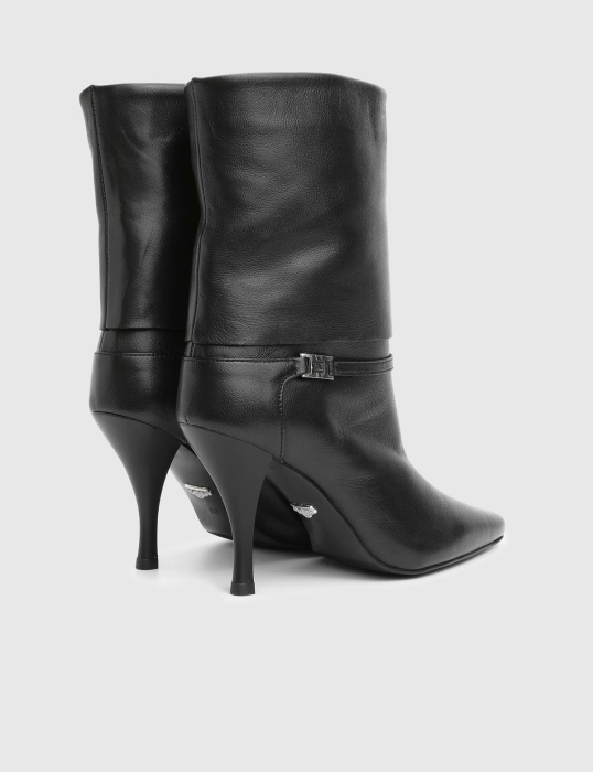 Botine MELINDA NEGRE  din piele [4]