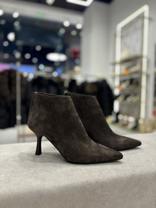 Botine stiletto din piele cu toc [3]