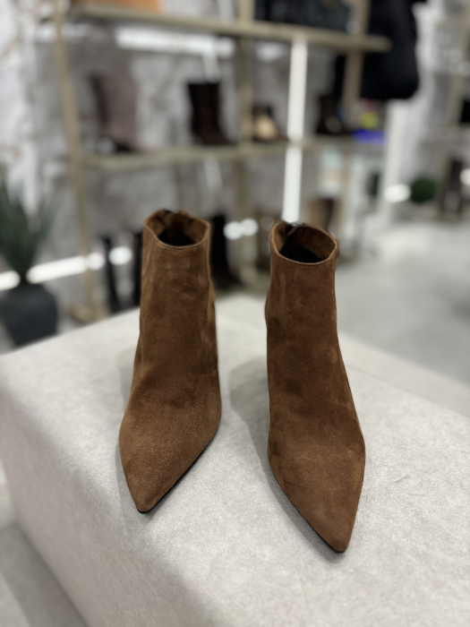 Botine stiletto din piele cu toc [4]