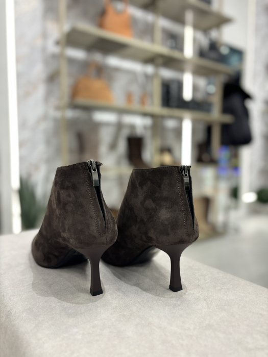 Botine stiletto din piele cu toc [4]