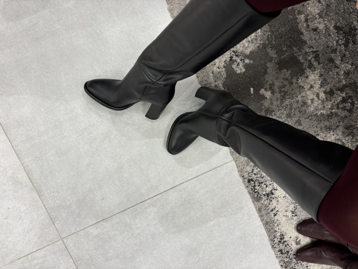 Cizme NYONA NEGRE cu toc [7]