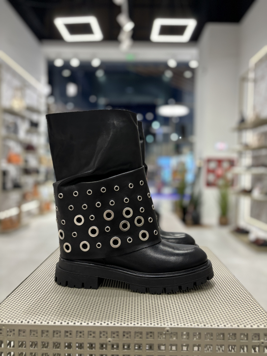 Ghete SISTER NEGRE din piele [1]
