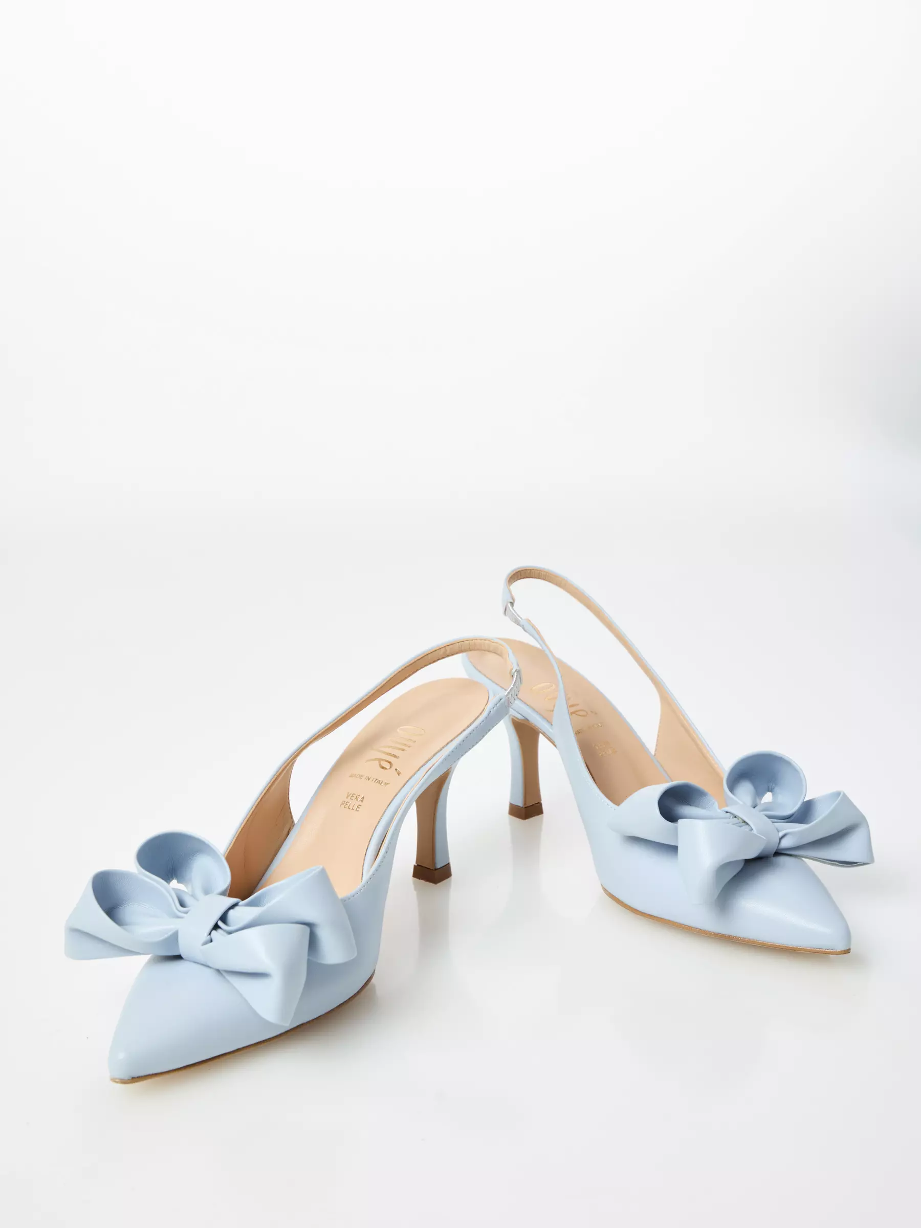 Pantofi ALYONA BABY BLUE cu toc si funda [2]