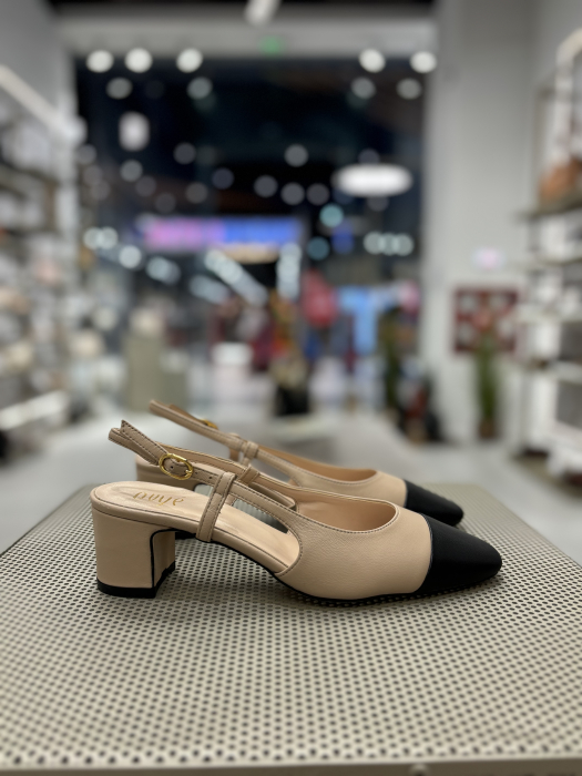Pantofi CAPPUCCINO ITALY cu toc gros [2]