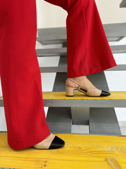 Pantofi CAPPUCCINO ITALY cu toc gros [3]