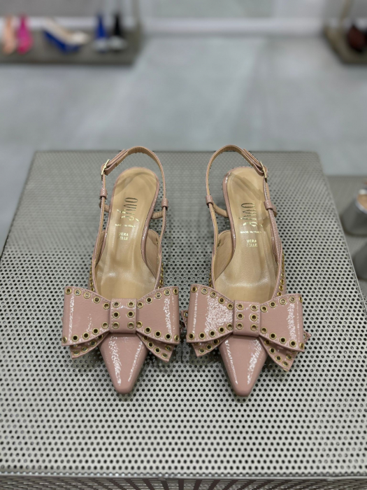 Pantofi CELINE NUDE cu toc si funda [2]