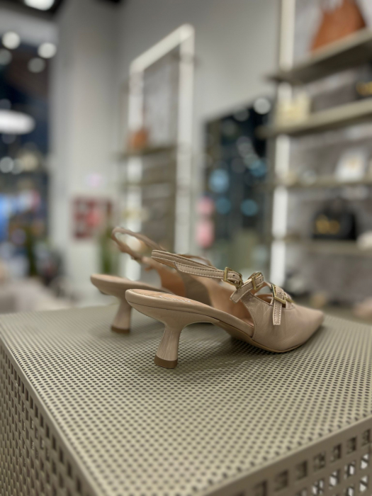 Pantofi stiletto ALYONNA NUDE cu catarame [4]