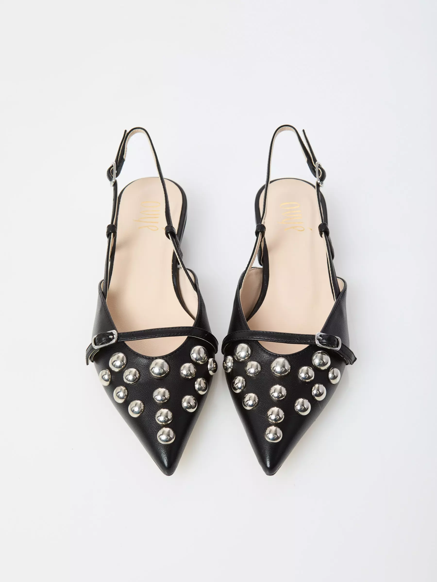 Pantofi stiletto KIMORA NEGRI cu bareta la spate [3]