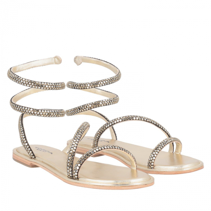 Sandale Gold reglabile pe glezna [3]
