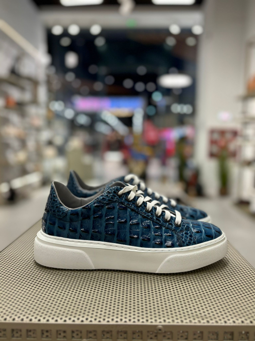 Sneaker CROCO BLUE piele naturala [4]