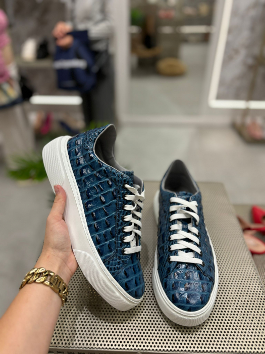Sneaker CROCO BLUE piele naturala [2]