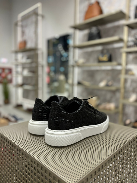 Sneaker CROCO NEGRU piele naturala [4]