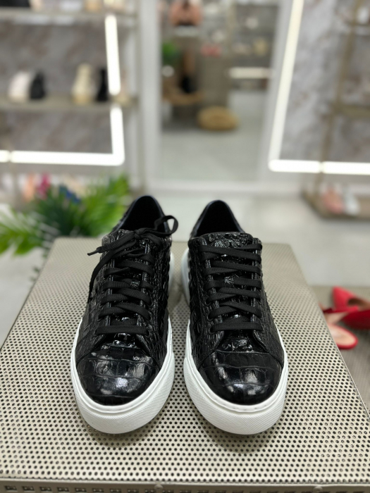 Sneaker CROCO NEGRU piele naturala [3]