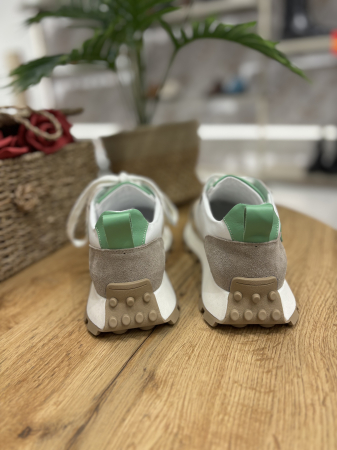 Adidasi din piele gold [6]