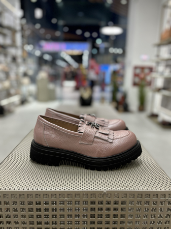 Mocasini BARBIE roz pudra din piele [2]