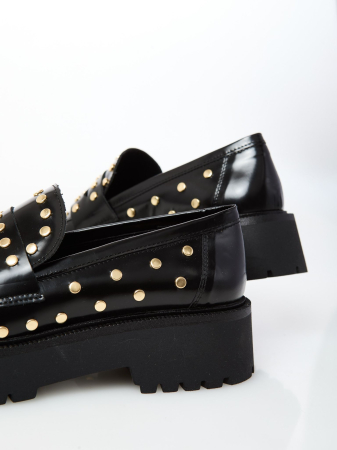 Mocasini GOLDEN NEGRI din piele [3]
