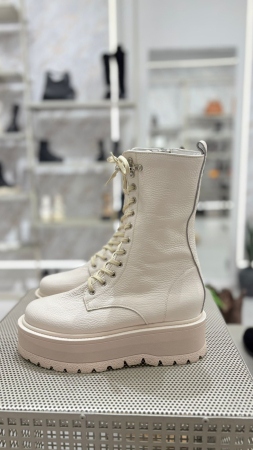 Bocanci VENIA crem din piele [2]