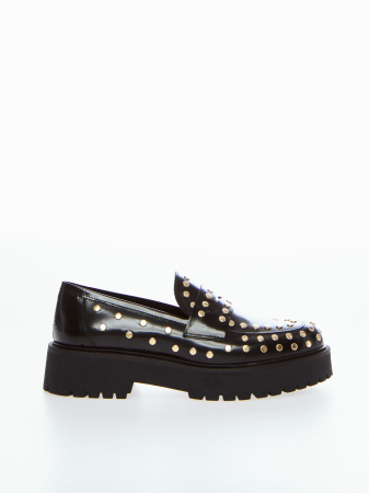 Mocasini GOLDEN NEGRI din piele [2]