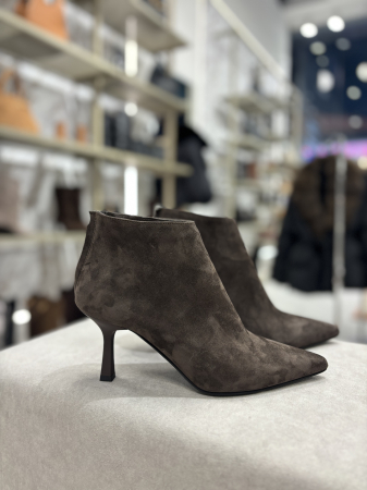 Botine stiletto din piele cu toc [1]