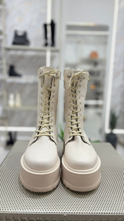 Bocanci VENIA crem din piele [3]