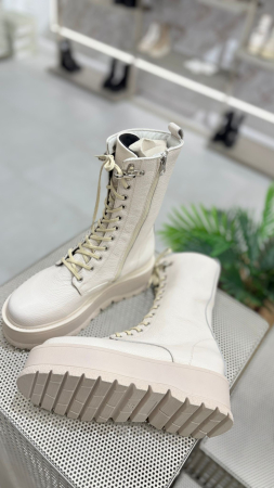 Bocanci VENIA crem din piele [1]